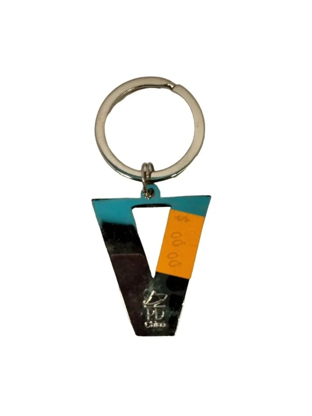 Colorado State Flag Initial V Key Ring Souvenir Vee
